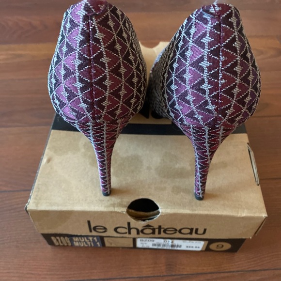 Purple patterned heels - Picture 2 of 3